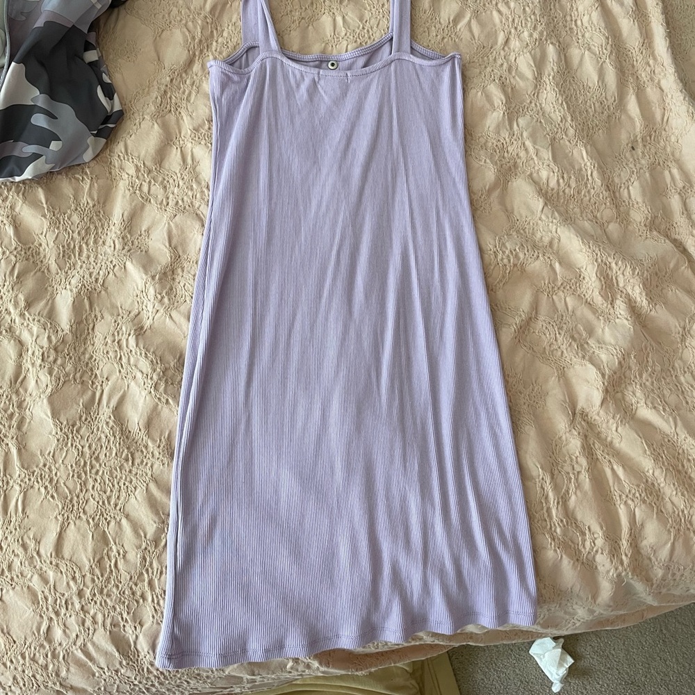 Lilac Ribbed Dress - M - Picture 7 of 12